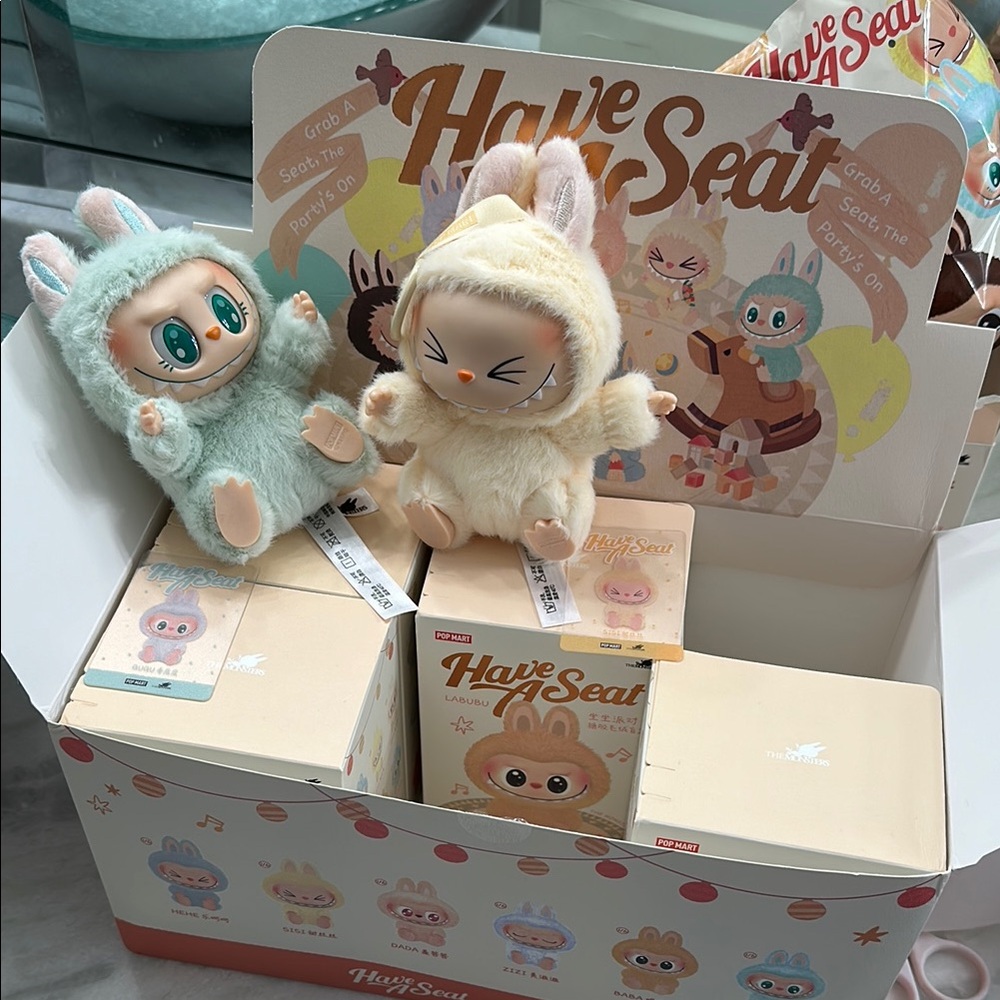 Adorable Have A Seat Labubu Plush Toy blind box - ZiZi only unopened